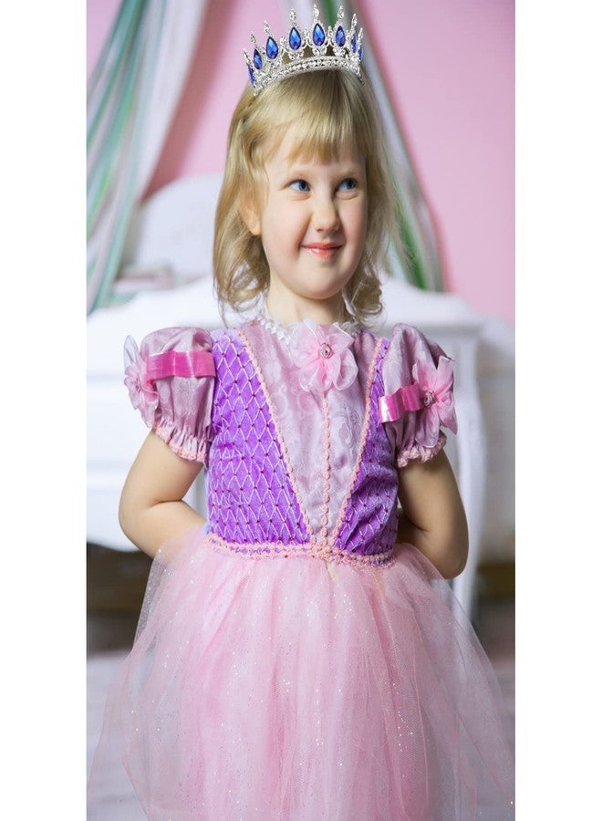 COCIDE Silver Crown for Women Blue Crystal Wedding Tiara and Crowns for Girls Rhinestones Queen Headband Princess Hair Accessories for Big Kids Party Bridal Birthday Prom Costume Cosplay - Image 4